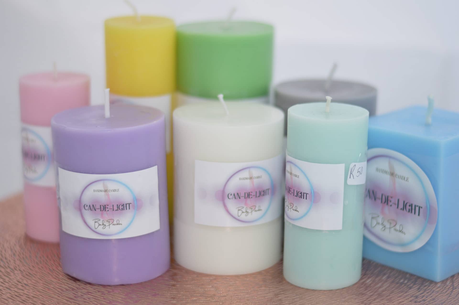 Baby Powder Scented Candle - Can-De-Light