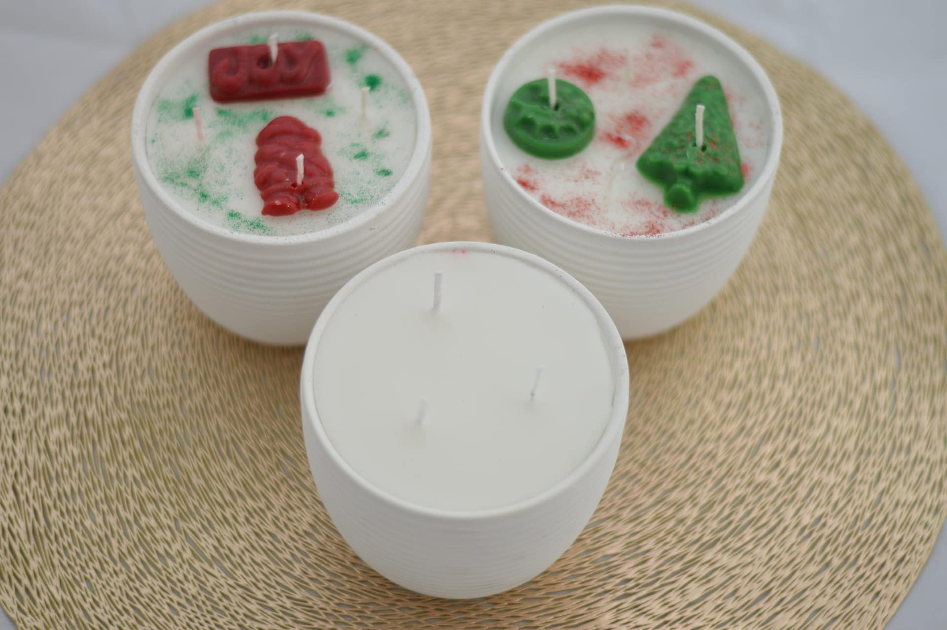 Citronella & Vanilla Scented Christmas Candle CanDeLight